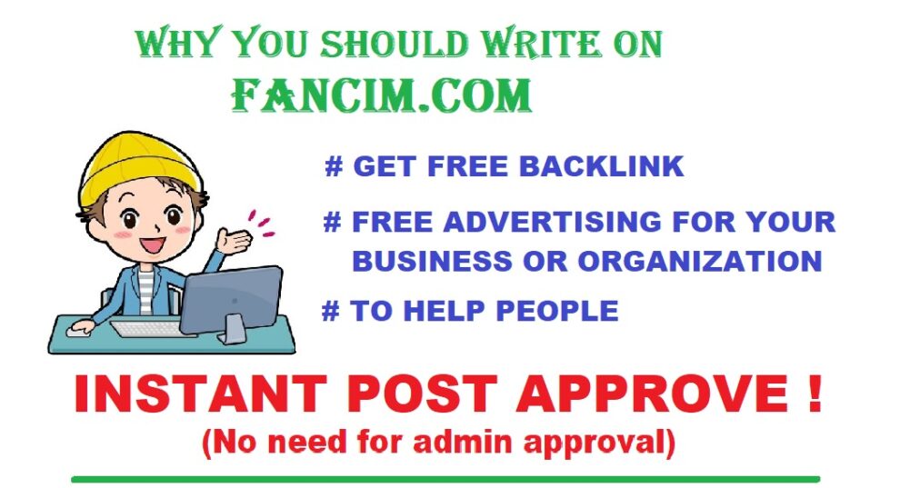 benefit of submit a guest post free at FANCIM.COM