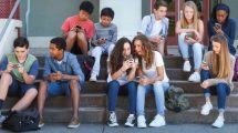 young generation people using mobile