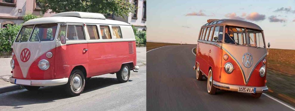 Hippie Van Names , Photo of two hippie vans