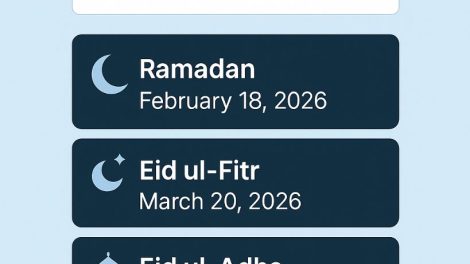 Next 100 Years Ramadan & Eid Date Estimator