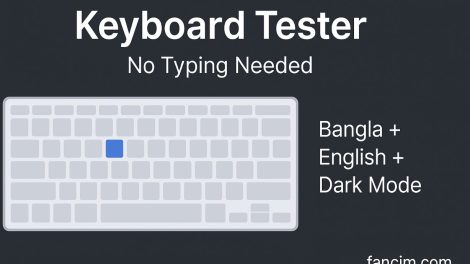 Keyboard tester with Bangla and English support