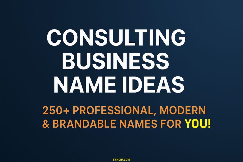 Consulting Business Name Ideas
